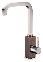 Смеситель для кухонной мойки Zorg Stone ZR 370 Y bieje nickel