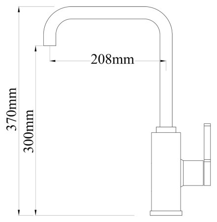 Смеситель для кухонной мойки Zorg Stone ZR 370 Y bieje nickel 