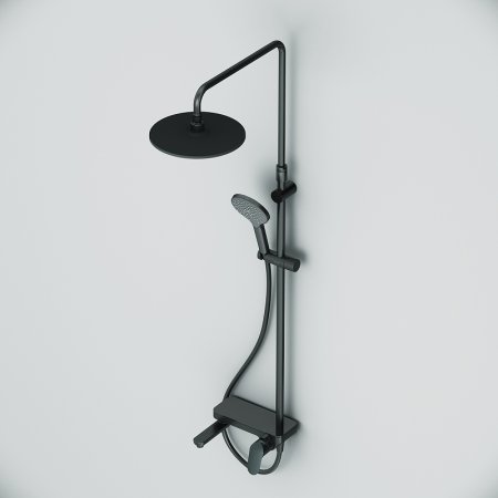 Душевая система AM.PM Like F0780722 Черная матовая 