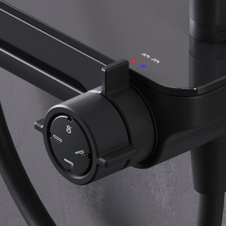 Душевая система AM.PM Like F0780722 Черная матовая 