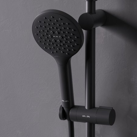 Душевая система AM.PM Like F0780722 Черная матовая 