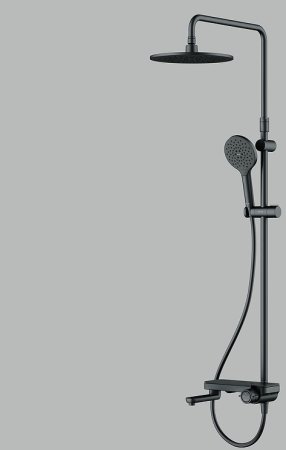 Душевая система AM.PM Like F0780722 Черная матовая 