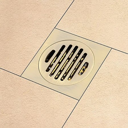 Душевой трап Gappo G81001-4 с решеткой Бронза 