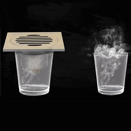 Душевой трап Gappo G81001-4 с решеткой Бронза 