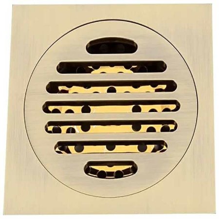 Душевой трап Gappo G81001-4 с решеткой Бронза 