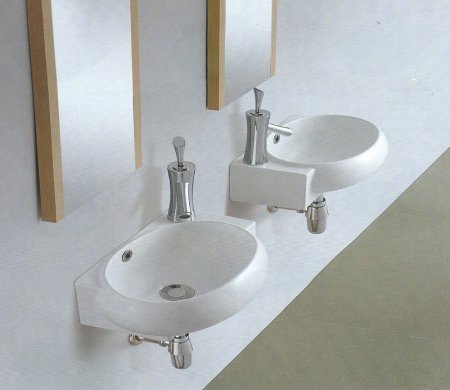 Раковина подвесная CeramaLux 9100R Белая 