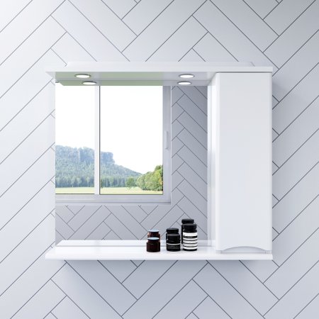 Зеркало со шкафом AM.PM Like 65 R M80MPR0651WG с подсветкой Белый 