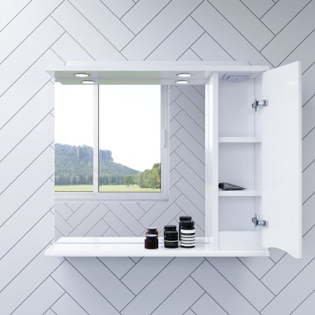 Зеркало со шкафом AM.PM Like 65 R M80MPR0651WG с подсветкой Белый 