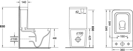 Унитаз-компакт Grossman GR-4445 