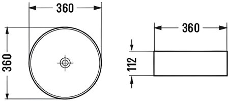 Раковина-чаша Comforty 36 GL03 00-00011841 Черная 