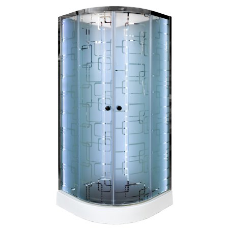 Душевая кабина Deto ЕМ1580 LED с гидромассажем 