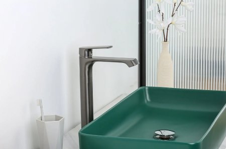 Смеситель для раковины Frap H71-9 F1071-29 Оружейная сталь 