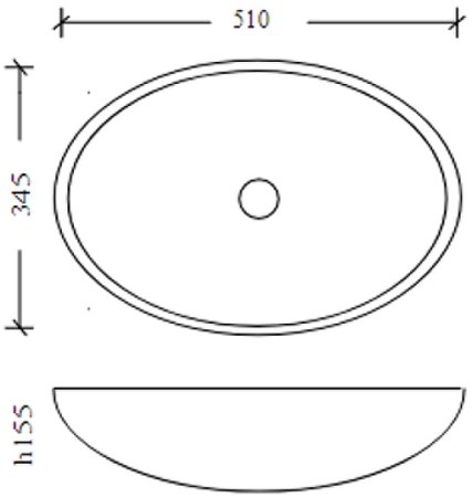 Раковина-чаша Boheme Monaco 51 813-B Черная 