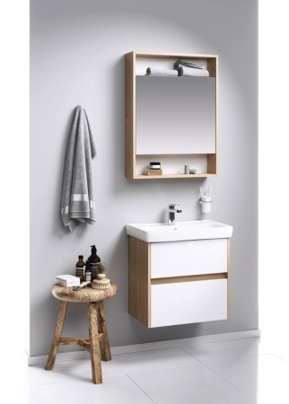 Тумба под раковину Aqwella Сити Т6м/DB 60 CI0106DB Дуб балтийский 