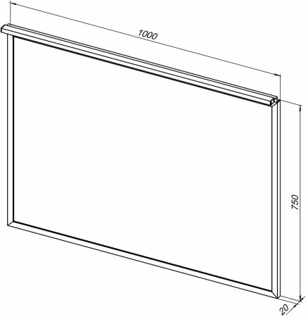 Зеркало Allen Brau Priority 100 1.31017.02 с подсветкой Серебро браш 