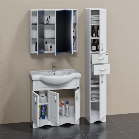 Тумба Санта Верона 80 с умывальником Классик 80 