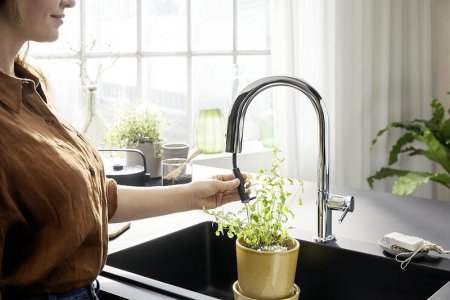 Смеситель для кухни Hansgrohe Aqittura M91 76803000 Хром 