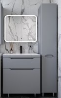Тумба напольная "Марелла 70" (2 ящ.) Люкс антискрейтч серый, PLUS