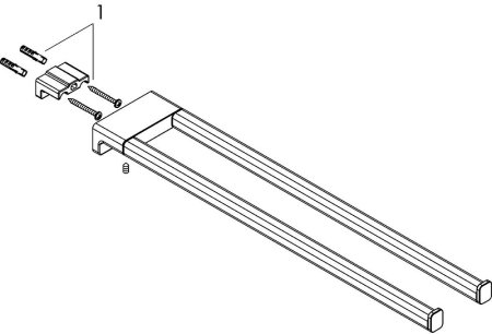 Полотенцедержатель Hansgrohe AddStoris 41770990 двойной Полированное золото 