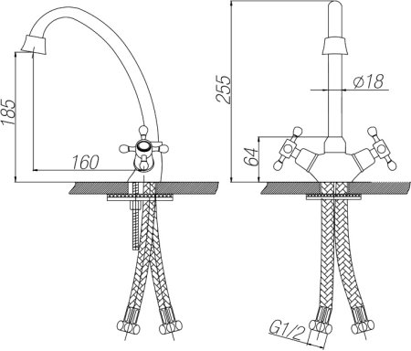 Смеситель для кухонной мойки Paulmark Essen Es221001 