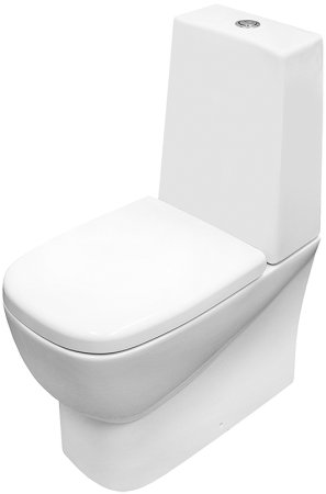 Унитаз-компакт Sanita Luxe Infinity mono SL DM INFSLCC01040822 с бачком и сиденьем Микролифт 