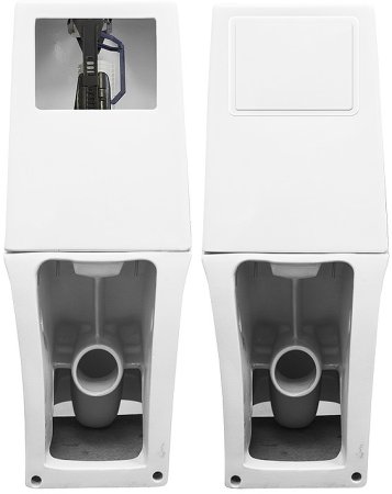 Унитаз-компакт Sanita Luxe Infinity mono SL DM INFSLCC01040822 с бачком и сиденьем Микролифт 