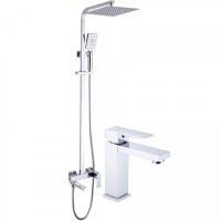 Набор для ванны 2 в 1 HANSEN H33055 (37055) Хром