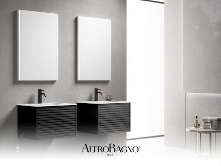 Тумба с раковиной AltroBagno Trento 600 Black 