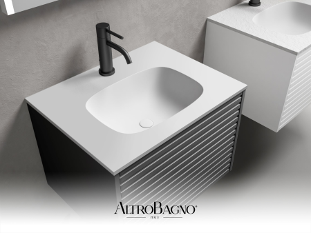 Тумба с раковиной AltroBagno Trento 600 Black 