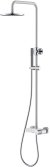 Душевая система Boheme Stick 128-WCR Белая Хром 