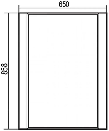 Зеркало Aquaton Ария 65 1A133702AA010 Белое 