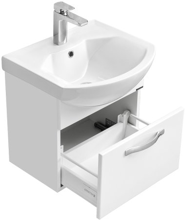 Тумба под раковину Aquaton Ария 50 1A140301AA010 подвесная Белая 