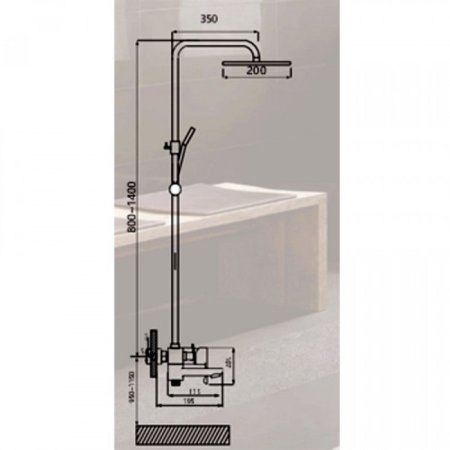 Душевая система ViEiR V233562 Хром 