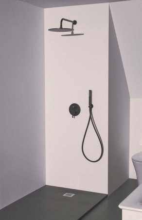 Душевая система Ideal Standard Ceraline BD192XG Черная матовая 