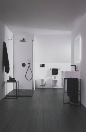 Душевая система Ideal Standard Ceraline BD192XG Черная матовая 