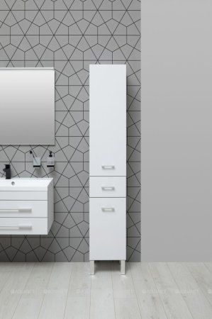 Шкаф-пенал для ванной Aquanet Верона белый 