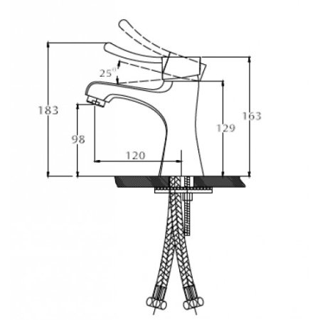 Смеситель для раковины Kaiser Verona 29011 Хром 