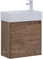 Тумба с раковиной Aquanet Nova Lite 50 дуб рустикальный (с дверецей)
