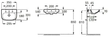 Раковина Roca Debba 35 325999000 Белая 
