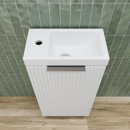 Тумба напольная Style Line "СОЛО" универсальная (Como 40) Белый Софт 