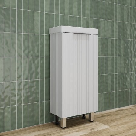 Тумба напольная Style Line "СОЛО" универсальная (Como 40) Белый Софт 