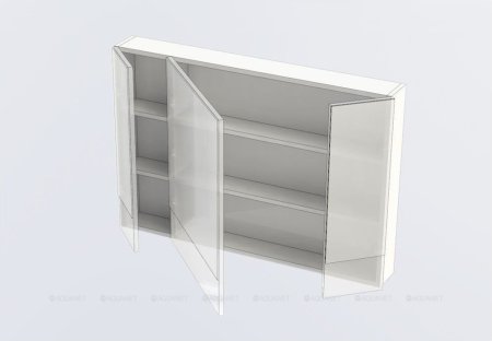 Зеркало-шкаф Aquanet Верона 100 белый 