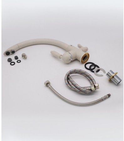 Смеситель для кухни GANZER GZ16031B с подключением к фильтру светло-бежевый 