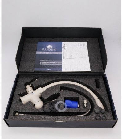 Смеситель для кухни GANZER GZ16031B с подключением к фильтру светло-бежевый 