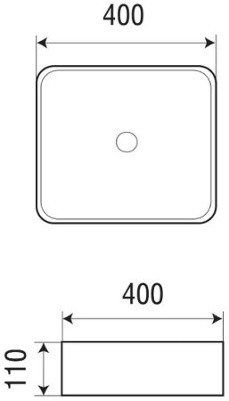 Раковина-чаша Azario 40 AZ-2179 Белая 