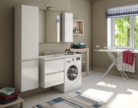 Тумба с раковиной Эстет Dallas Luxe 110 подвесной 2 ящика, (правый) 