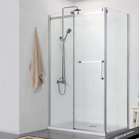 Душевой уголок Azario Vancouver 120х90 AZ-NKF1131-L 900 профиль Серебро стекло прозрачное 