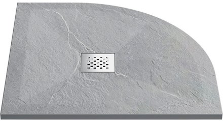 Душевой поддон из искусственного камня Vincea 90x90 VST-4SQ9090G+Vsph-D132 Серый 