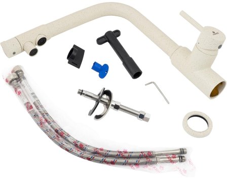 Смеситель для кухни Kaiser Teka 13044-11 Бежевый мрамор 