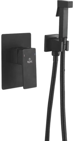 Гигиенический душ со смесителем Rose R2805H, черный 